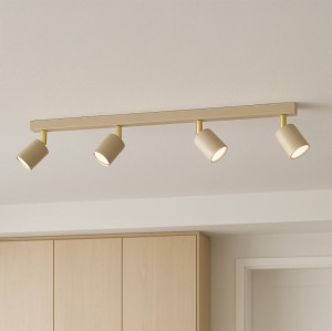Mati lampa sufitowa (spot) 4xGU10 beżowa K-5823