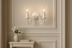 Bartez kinkiet 2-punktowy biały K-3999