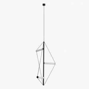 Orion lampa wisząca 3xLED 30W czarna AZ6535