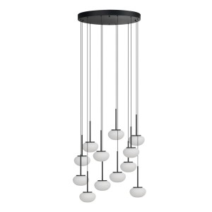 Serenity lampa wisząca 12xLED 84W czarna AZ6534
