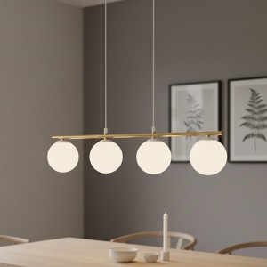 Allora lampa wisząca 4-punktowa biała/złota/opal 1255/4