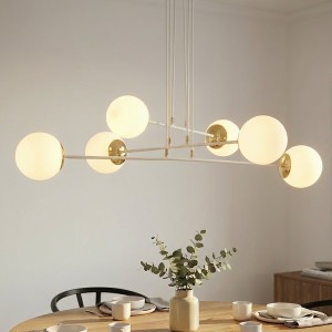 Ognis lampa wisząca 6-punktowa biała 967/6
