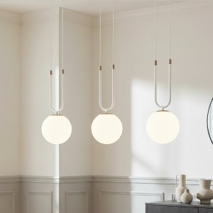 Glam lampa wisząca 3-punktowa biała 1115/3