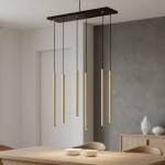 Selter lampa wisząca 6xG9 czarna/złota 1332/6