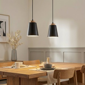 Bolero lampa wisząca 2-punktowa czarna 442/2