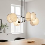 Motif lampa wisząca 4xE14 czarna/naturalna 1328/4