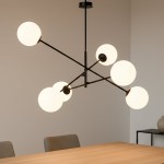 Linear lampa wisząca 6-punktowa czarna/biała 1169/6