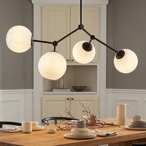 Space lampa sufitowa 4-punktowa czarna/biała 1133/4