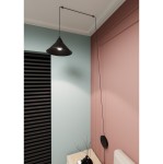 Abramo lampa wisząca 1-punktowa czarna 160/1