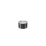 Lampa sufitowa Marton GX53 IP44 w kolorze chromowanym, okrągła, z białym kloszem. Ujęcie frontalne, prezentująca nowoczesny design. Idealna do wnętrz i na zewnątrz, odporna na wilgoć. Wysoka jakość wykonania z metalicznym wykończeniem.
