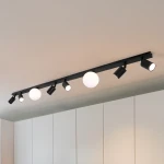 Swing lampa sufitowa 6xGU10 + 2xG9 czarna K-5494
