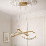 Fondi lampa wisząca 1xLED 40W CCT złota K-8237