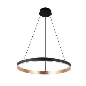 Rio D80 lampa wisząca LED 54W czarna  złota AZ5778
