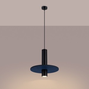 Pelta lampa wisząca 1xGU10 czarna/granatowa  SL.1884