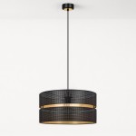 Malavi D40 lampa wisząca 1xE27 czarna K-5501