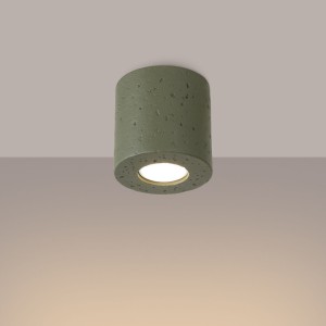 Orbis Beton lampa sufitowa 1xGU10 zielona oliwka SL.1841