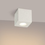 Quad Beton lampa sufitowa 1xGU10 beżowa SL.1846