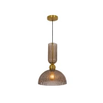 Piega D30 lampa wisząca 1xE27 patyna/dymiony LP-939/1P L smoked