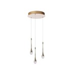 Dalma lampa wisząca 3xLED 28W złota AZ6010