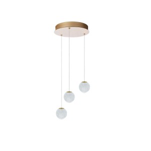 Edem lampa wisząca 3xLED 21W złota AZ6020