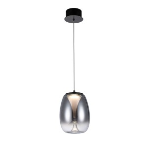 Pamela D20 lampa wisząca LED 8W czarna przydymiony AZ5824