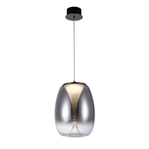 Pamela D23 lampa wisząca LED 15W czarna przydymiony AZ5826