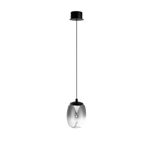 Pamela D11 lampa wisząca LED 5W czarna przydymiony AZ6267