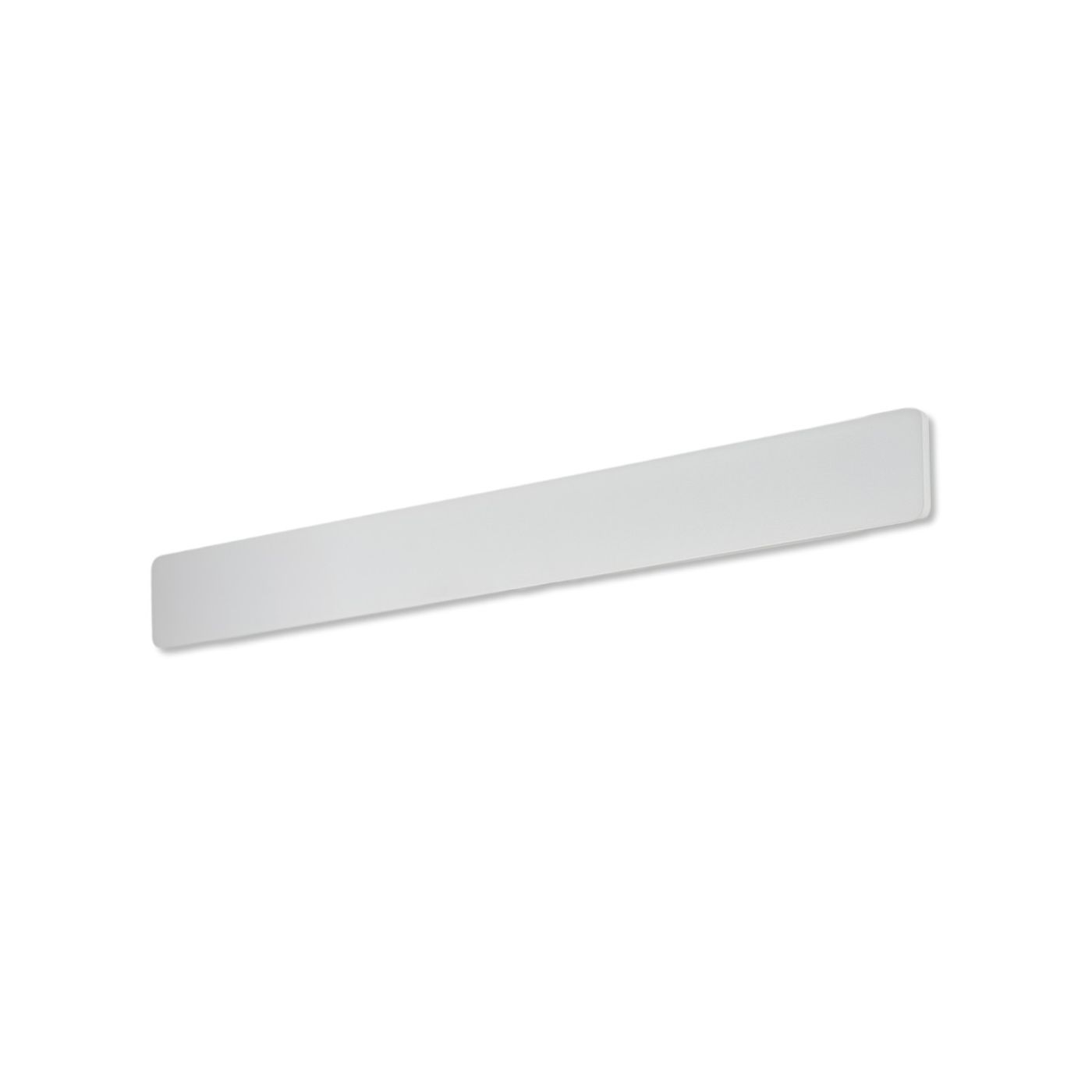 Kinkiet Basento 115 w kolorze białym, o prostokątnym kształcie, zawiera dwa źródła LED o mocy 40W CCT. Produkt zamontowany na ścianie, z gładką, matową powierzchnią, idealny do nowoczesnych wnętrz.