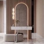 Lampa wisząca LED Elva 22W 3000K w kolorze mosiądzu z bursztynowymi kloszami, zawieszona nad minimalistycznym stolikiem w nowoczesnym wnętrzu z drewnianymi detalami i marmurową podłogą.