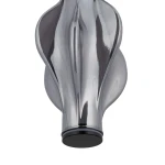 Lampa wisząca LED Elva 22W w kolorze czarnym/grafitowym. Posiada opływowy kształt z połyskującą powierzchnią. Ujęcie z góry, ukazujące detal konstrukcji i wykończenie. Idealna do nowoczesnych wnętrz.