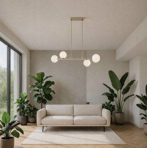 Sphere lampa wisząca 4xE27 beżowa