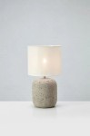Montagna lampa stołowa E27 szara biały 108862