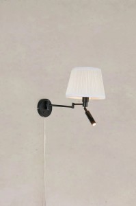 Pivot kinkiet LED 4W+E27 czarna 109016