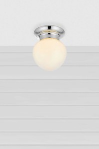 Ronda IP44 lampa sufitowa E27 chrom biały 109029