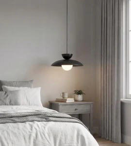 Mulan lampa wisząca 1xG9 czarna 1621/1