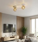 Sopra lampa sufitowa 2xE14 mokka/bursztyn 1634/2