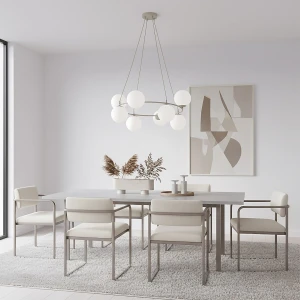 Azura lampa wisząca 8xE14 mokka/biały 1637/8