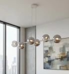 Magnus lampa wisząca 6xE14 szara/grafit 1643/6