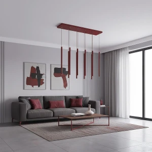 Selter lampa wisząca 9xG9 burgund 1647/9