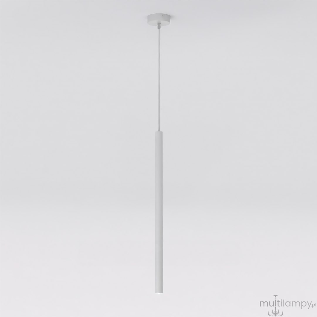 Lampa wisząca Selter 1xG9 w kolorze szarym, o prostym, cylindrycznym kształcie. Zawieszona na cienkim przewodzie, montowana do sufitu. Gładka powierzchnia, minimalistyczny design, idealna do nowoczesnych wnętrz.