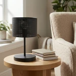 Lux lampka  stołowa E27 czarna 1670/LN1