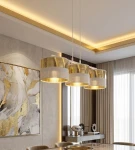 Lux lampa wisząca 3xE27 biała złoty 1650/3