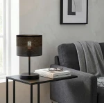 Karbon lampka  stołowa E27 czarna 1651/LN1