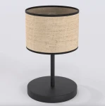 Eco lampka stołowa E27 czarna rattan 1654/LN1