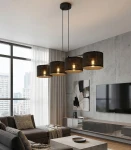 Eco lampa wisząca 4xE27 czarna 1655/4