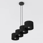 Eco lampa wisząca 4xE27 czarna 1655/4