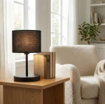 Eco lampka stołowa E27 czarna 1655/LN1