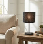 Eco lampka stołowa E27 czarna 1655/LN1