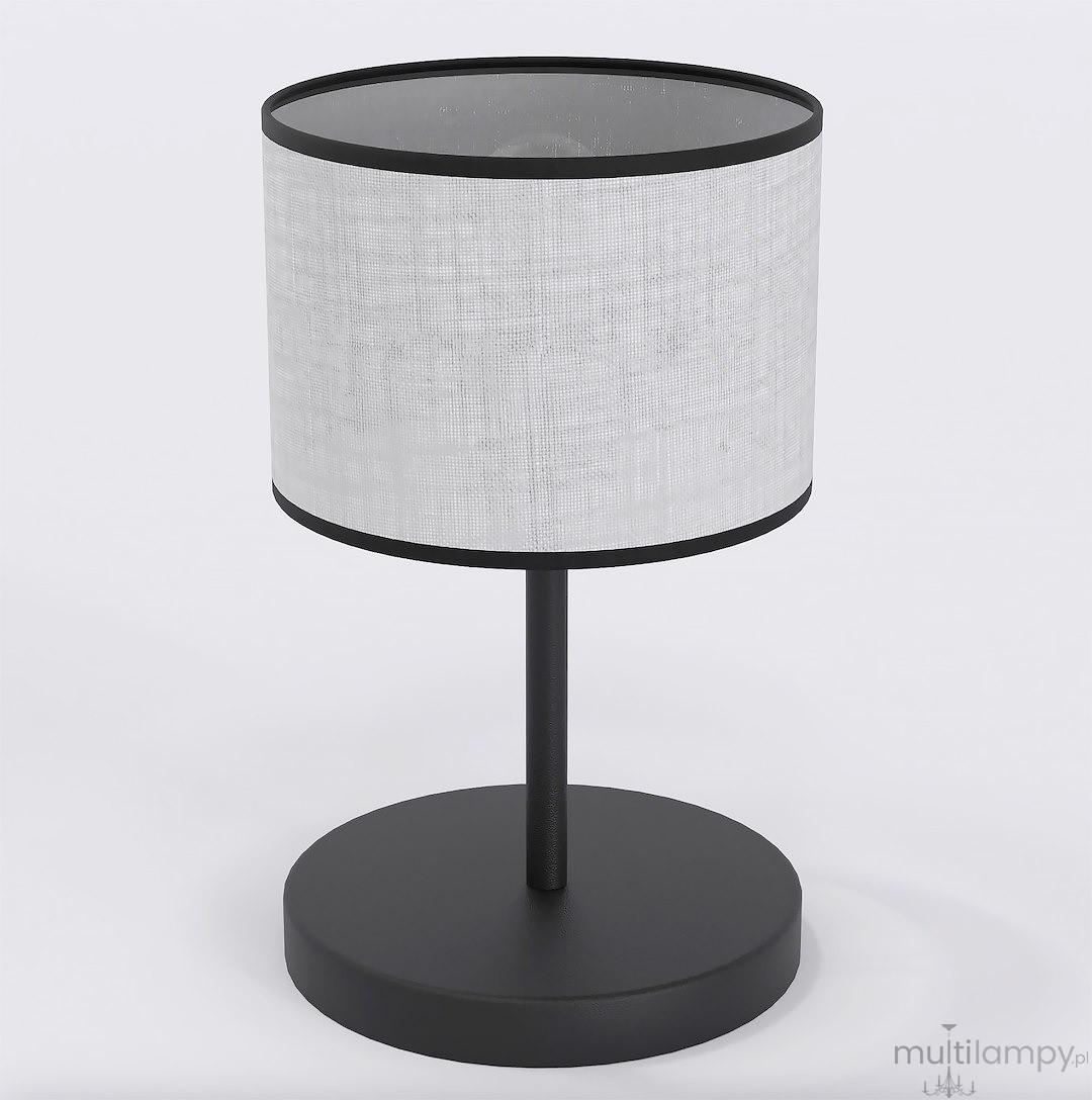 Eco lampka stołowa E27 czarna szary 1656/LN1
