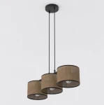 Eco lampa wisząca 3xE27 czarna brązowy 1657/3